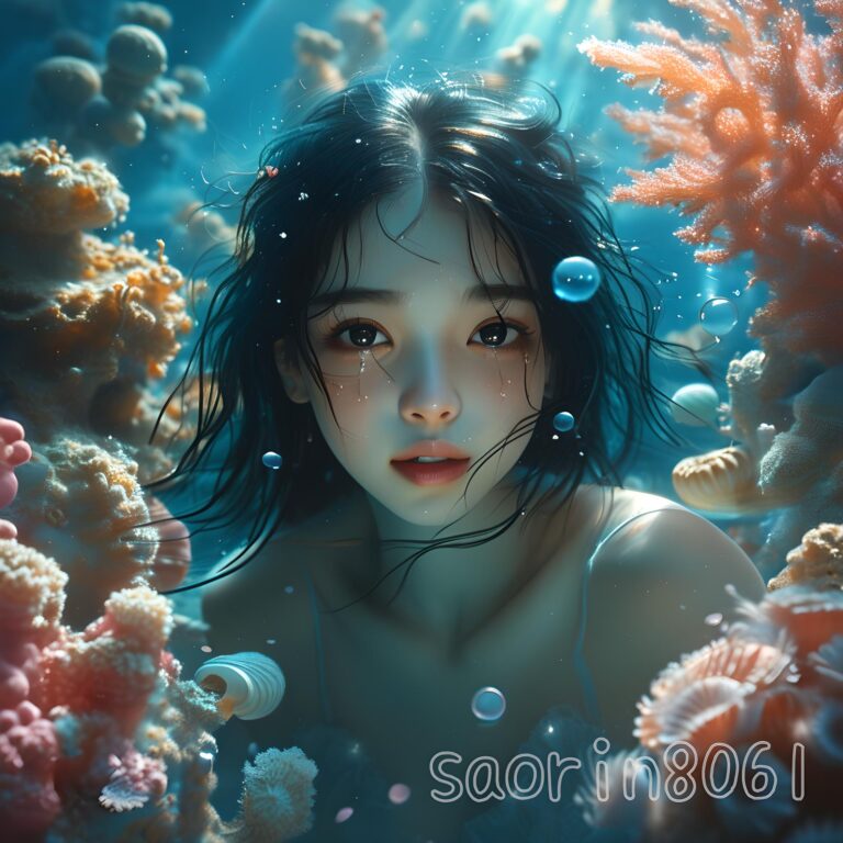 An-ultra-realistic-anthropomorphic-and-hallucinogenic-underwater-scene.-The-vastness-of-space-and-the-deep-mysteries-of-the-sea-merge.-The-protagonist-a-young-Japanese-woman-with-striking-blue-eyes-a-5.jpg
